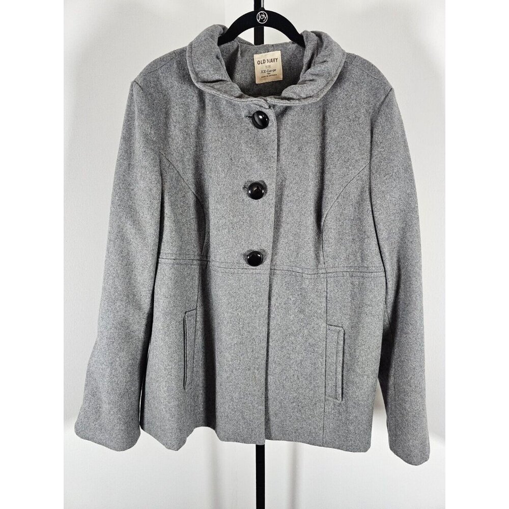 Old Navy Women's Gray Pea Coat Sise 2x
